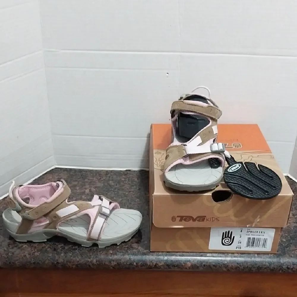 Teva Kids Sandals in Pink and Tan